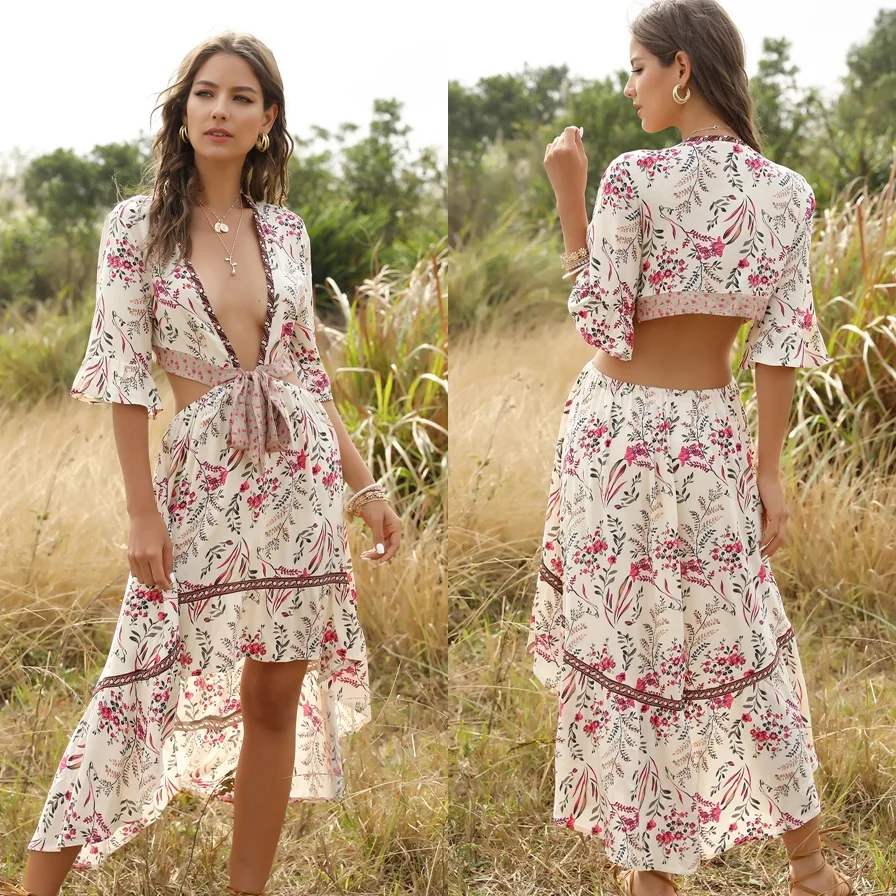 Vestido Longo Estilo Boho