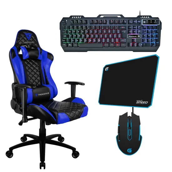 Cadeira Gamer ThunderX3 EC3 – Preta e Azul